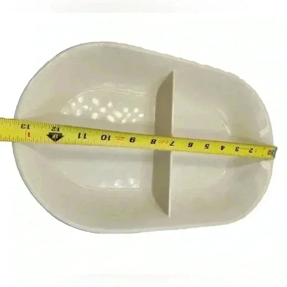 Vintage Capri Serve ‘N Store Bakeware Divided Stoneware Dish - Picture 3 of 8